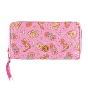 Simply Southern Pink Western-Themed Wallet